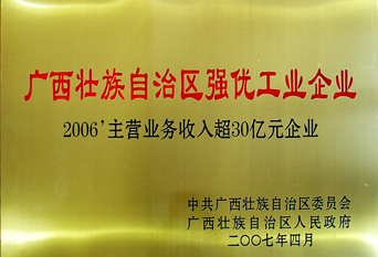 2007年自治區強優工業企業